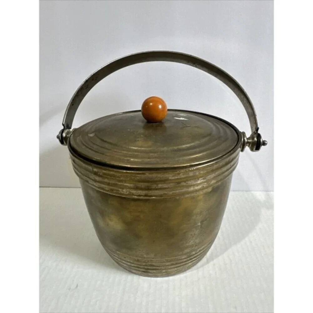 Manning Bowman Co Brass Ice‎ Bucket